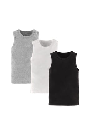 Toddler Boys Tank Tops 3 Pack- Cotton Summer Casual Sleeveless Undershirts Tops Size 3T