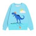 thumbnail image 1 of Tdoqot Toddler Boys and Little Boys Sweatshirt- Long Sleeve Pullover Casual Crewneck Graphic Shirts Sky Blue Size 5-6T, 1 of 3