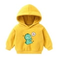 thumbnail image 1 of Tdoqot Toddler Girls Hoodies- Casual Warm Long Sleeve Cute Kids Fall Clothes Sweatshirt Yellow Size 5 T, 1 of 2