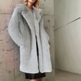 thumbnail image 1 of Tdoqot Women's Fleece Jacket- Long Winter Coats for Women Gray Size XL, 1 of 4