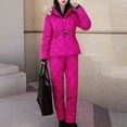 thumbnail image 1 of Tdoqot Women's Ski Jacket- with Hood Zipper Winter Coats for Women Hot Pink Size M, 1 of 4