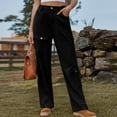 thumbnail image 1 of Tdoqot Womens Boyfriend Jeans- Mid Rise Cargo Pants Black Size 10, 1 of 6
