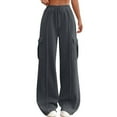 Tdoqot Womens Cargo Sweatpants with Pockets Baggy Drawstring High