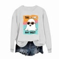 thumbnail image 1 of Tdoqot Womens Ghost Halloween Sweatshirt- Funny Cute Pullover Long Sleeve Shirts Tops White Size XL, 1 of 4