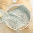 thumbnail image 1 of Tdoqot Womens Panties- Sexy See-Through Seamlesss Lace Breathable Mid-Waist Slim Fit Womens Underwear Green Size XL, 1 of 5