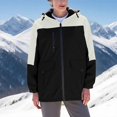thumbnail image 1 of Tdoqot Womens Snow Jackets Waterproof- Hooded Casual Midweight Full Zip Hiking Jacket Windbreaker Beige Size XS, 1 of 5