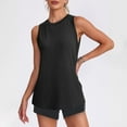 thumbnail image 1 of Tdoqot Womens Workout Tank Tops- Quick Dry Sleeveless Cotton Casual Summer Slim Fit Gym Shirts Black Size L, 1 of 7