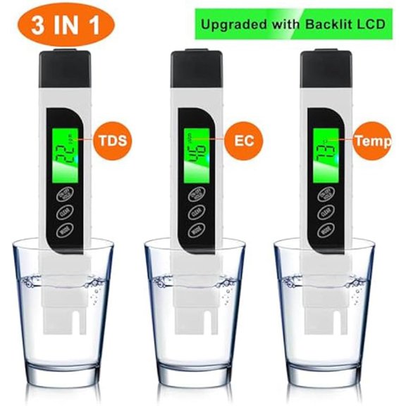 Tds Meter Digital Water Tester,Accurate and Reliable,TDS Meter, EC Meter & Temperature Meter ,Water Test Meter