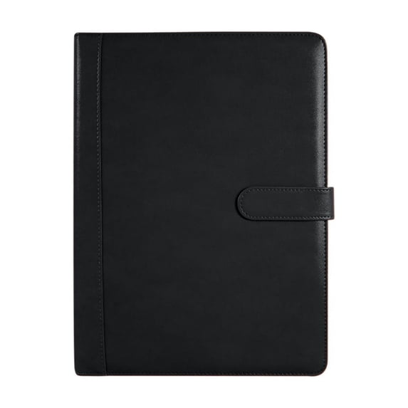 Tdxkok A4 Leather Portfolios Folder Multi Pocket Business Writing Padfolio with Notepad and Pen