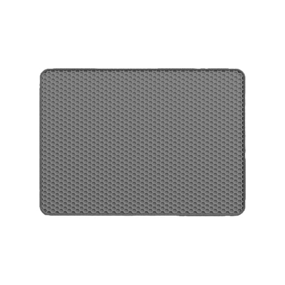 Tdxkok Cat Litter Mat Waterproof Urine Resistant Double Layer Litter Trapping Mat Soft Washable Floor Protector for Indoor Cats