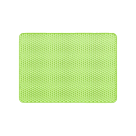 Tdxkok Cat Litter Mat Waterproof Urine Resistant Double Layer Litter Trapping Mat Soft Washable Floor Protector for Indoor Cats
