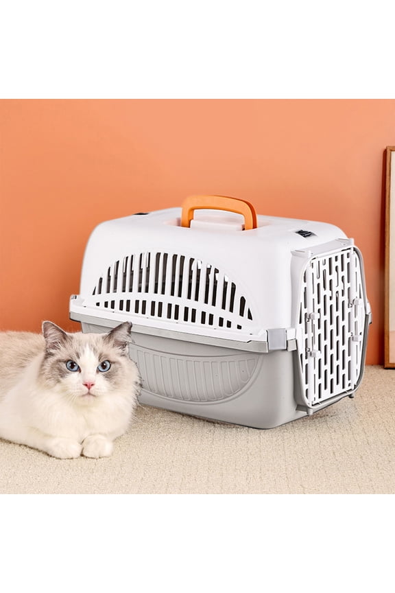 Cat Travel Carrier Airline Approved Pet Box Outdoor Hand Carry Bag Cat Air Box Portable Checked Travel Bag Pet Transportation Carrier Storage Bag