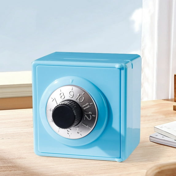 Tdxkok Educational Toys,Kids Password Mini Savings Bank Toy Piggy Bank Mechanical Password Lock Safe Coin Storage Box Children's Creative Gift