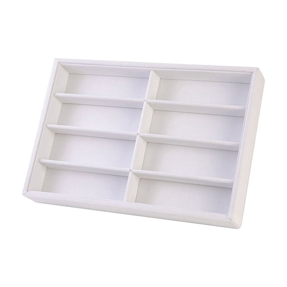 Tdxkok Eyeglasses Storage Tray 8 Slot Velvet Sunglasses Organizer Drawer Display Case for Glasses Optical Shop Counter Home Collection Storage