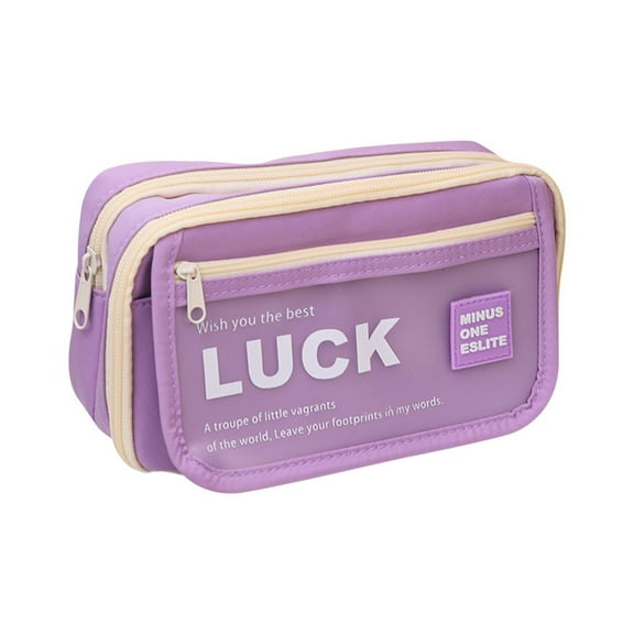 Tdxkok Frosted Flip Pen Case with Nine Layers,Visible Large Capacity Pencil Organizer