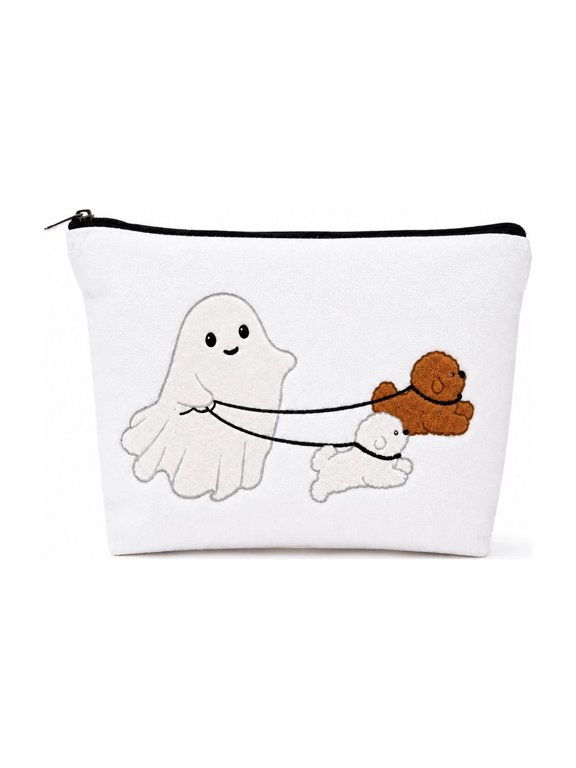 Halloween Cosmetic Bag Zipper Makeup Storage Pouch Portable Travel Organizer Bag for Toiletries Small Accessories 6.69*9.84IN C