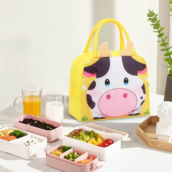Tdxkok Insulated Leakproof Portable Lunch Box Tote Bag, Small Cooler Lunch Container Handbag, thermal Food Storage for Work office School Picnic, Lightweight for Women Men Daily Use