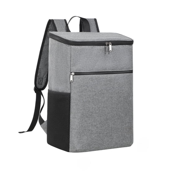 Tdxkok Large Capacity Cooler Backpack Insulated Lunch Bag with Bottle Holders for office Travel Picnic Camping Outdoor Use Gray