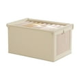 thumbnail image 1 of Tdxkok Medium Size Fabric Storage Box with Lid,Window Visible Cloth Organizer,Durable Large Capacity Storage Bin for Clothing Wardrobe Home Storage Organization, 1 of 2