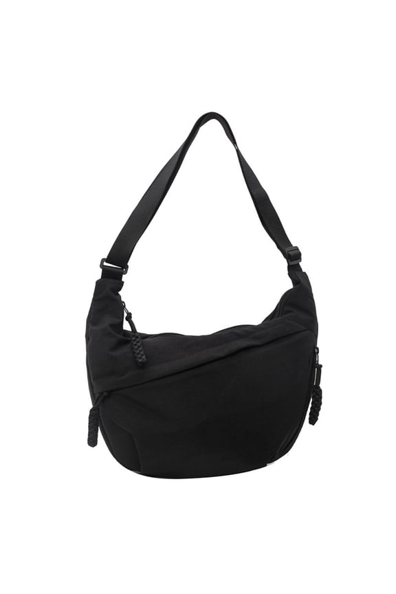 Nylon Shoulder Bag Large Capacity Women Crossbody Bag Fashion Student School Bag Casual Cloth Slouchy Shoulder Bag for College Junior Senior