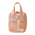 thumbnail image 1 of Tdxkok Portable Large Capacity Mesh Makeup Bag Travel Toiletry Storage Organizer Pouch Pink, 1 of 7