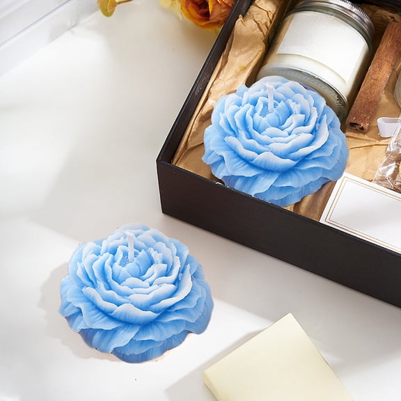 Blooming Flower Soy Wax Aroma Candle, Decorative Scented Candle with Long-Lasting Fragrance, Table Photo Prop & Gift for Valentine's Day Wedding Birthday Home Decor TOPRenddon