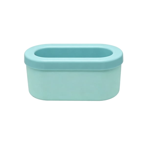 Tdxkok Silicone Ice Maker Bucket Portable Ice Cup with Lid Multifunction Ice Cube Mold Container for Cocktail Whiskey Juice Cold Drinks Home Kitchen Blue