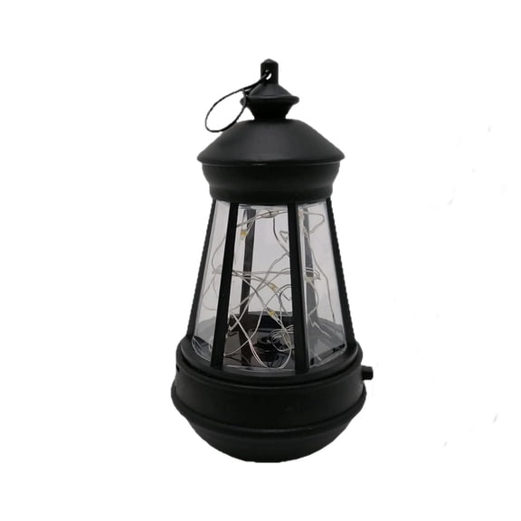 Tdxkok Solar Hanging Lantern Outdoor Garden Lights Waterproof Decorative Solar LED String Vintage Table Lamp Night Light Patio Courtyard Yard Ambient Lighting