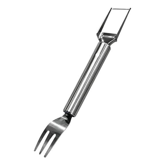 Tdxkok Stainless Steel Watermelon Cutter Windmill Fruit Slicer fork 2 in 1 Watermelon Cutting Tool Portable Fruit Serving Kitchen Gadget M