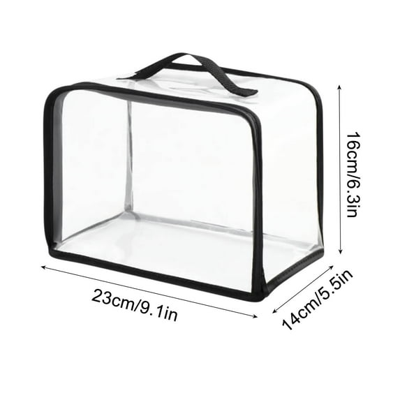 Tdxkok Transparent Storage Bag Large Capacity Visual Organizer Dustproof Three Dimensional Storage Bag Clear Handbag for Clothing Closet Sorting
