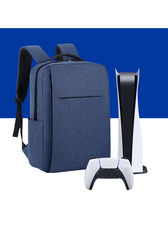 Travel Pouch Game Console Storage Bag Controller Organizer Backpack for Discs Digital Versions Accessories Game Cards Portable Gaming Travel