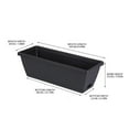 thumbnail image 1 of Tdxkok VALSEEL Plastic Vegetable Planting Pot Balcony Trough, Durable Rectangular Flower Pot for Indoor Outdoor Garden, Large Capacity Planter for Herb Vegetable Flower, 1 of 2