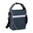 thumbnail image 1 of Tdxkok Wide Opening Insulated Lunch Bag with Reflective Stripe Detachable Strap thermal Food Carrier for Students office Work Blue, 1 of 6