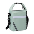 thumbnail image 1 of Tdxkok Wide Opening Insulated Lunch Bag with Reflective Stripe Detachable Strap thermal Food Carrier for Students office Work Green, 1 of 6