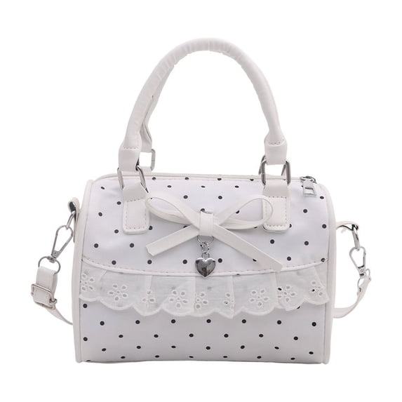 Tdxkok Women's Pillow Bag Textured Handbag Shoulder Crossbody Purse Minimalist Fashion Daily Carry White