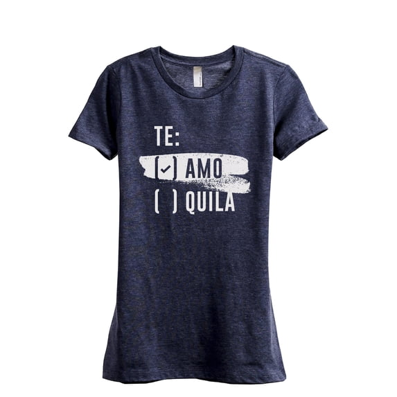 Te Amo Bachelorette Women's Fashion Relaxed T-Shirt Tee Heather Navy Small