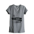 thumbnail image 1 of Te Amo Bachelorette Women's Fashion Relaxed V-Neck T-Shirt Tee Heather Grey Large, 1 of 3