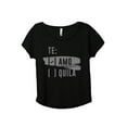 thumbnail image 1 of Te Amo Bachelorette Women's Fashion Slouchy Dolman T-Shirt Tee Heather Black Medium, 1 of 3