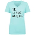 thumbnail image 1 of Te Amo Quila Womens V-Neck T-Shirt, 1 of 3