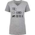 thumbnail image 1 of Te Amo Quila Womens V-Neck T-Shirt, 1 of 3