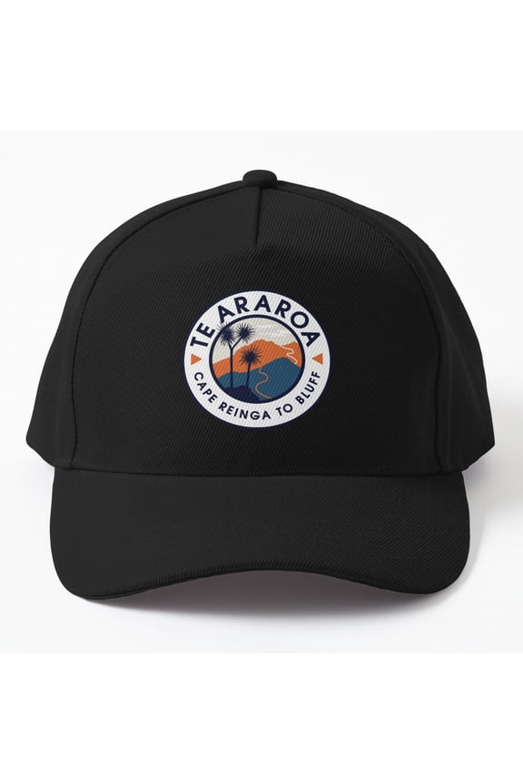 Te Araroa Cape Reinga Bluff Baseball Hat, New Zealand Trail Graphic Design, Classic Cap