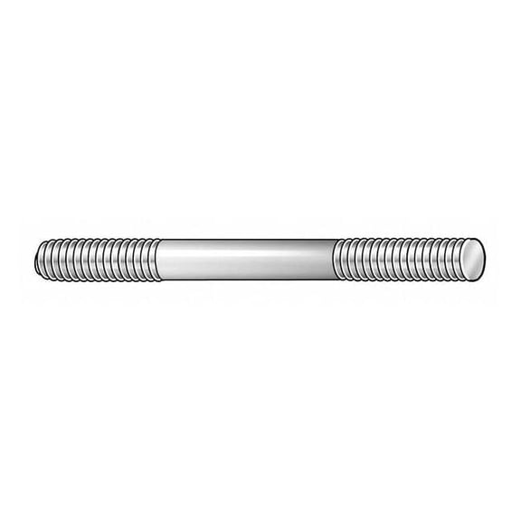 Te-Co DblEd Std,BkOx,Stl,2.5",1/4"-20,1",2PK 40303