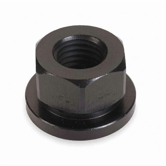 Flange Nut, 7/8"-9, Steel, Not Graded, Black Oxide, 1-7/16 in Hex Wd, 1-1/8 in Hex Ht 41608