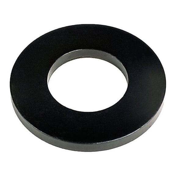 Te-Co Flat Washer, For Screw Size 1/4" ,Steel Black Oxide Finish, 25 PK 42601