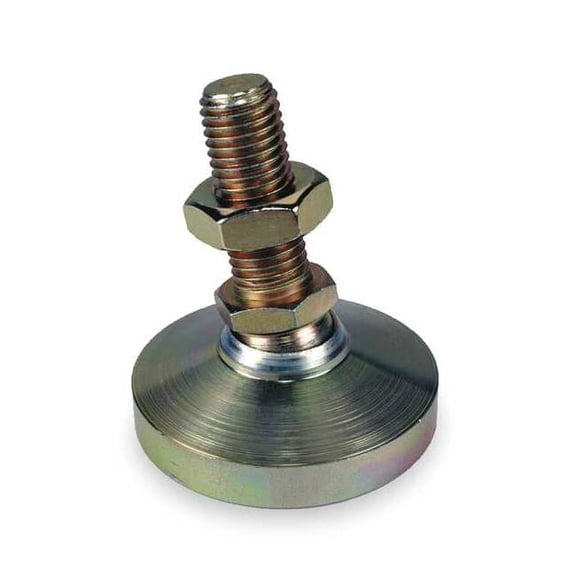 Te-Co Level Pad,Fixed Stud,3/8-16,1-1/4in Base 44450