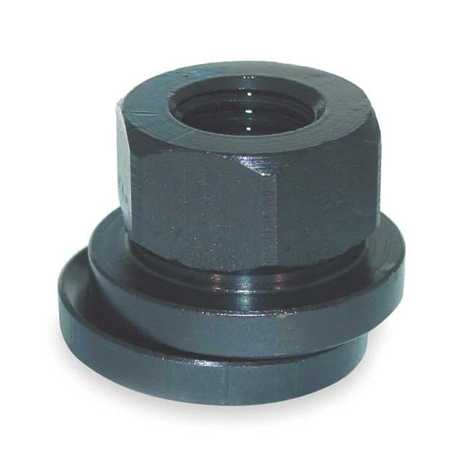 Spherical Flange Nut, 1"-8, Steel, Not Graded, Black Oxide, 1-5/8 in Hex Wd, 1 in Hex Ht 41909