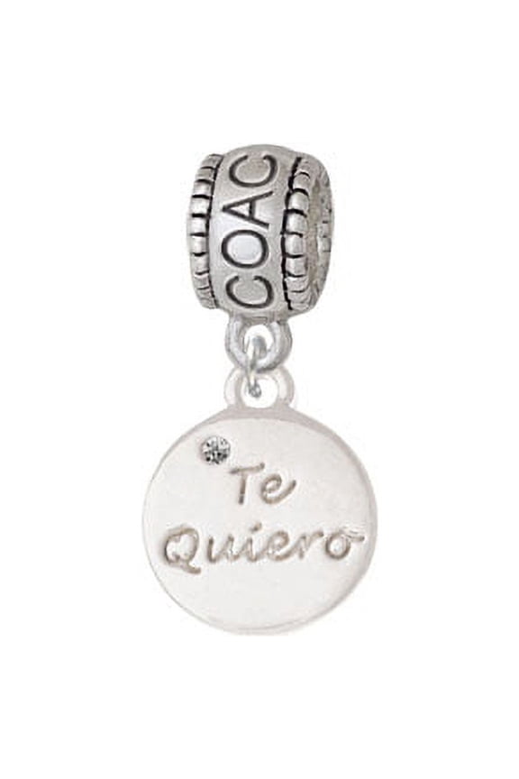 Te Quiero Disc - Coach Charm Bead