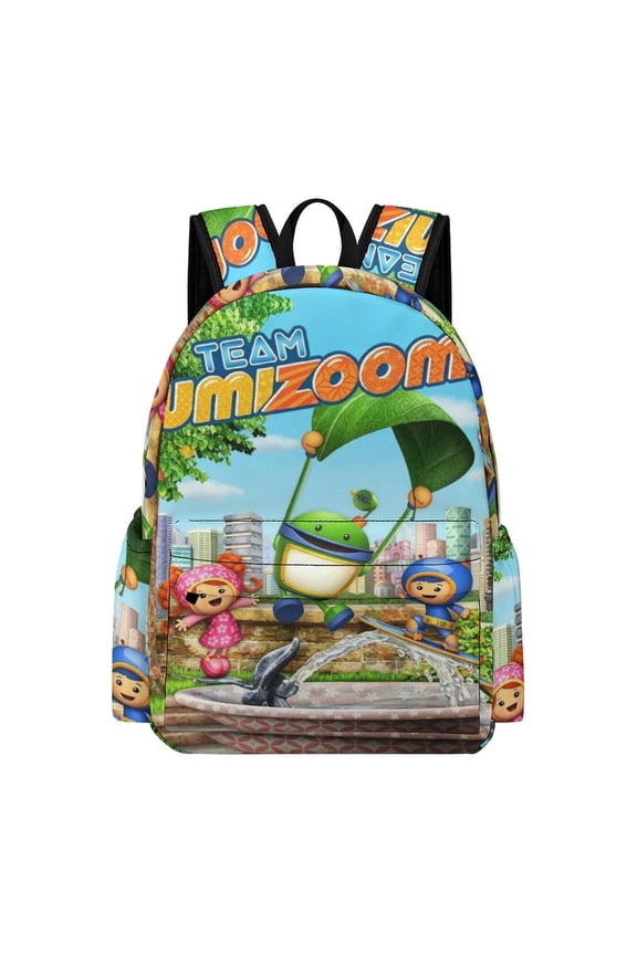 Te-am Cartoon Umi-zoomi Backpacks Travel Laptop Backpack Lightweight Bookbags Casual Daypack