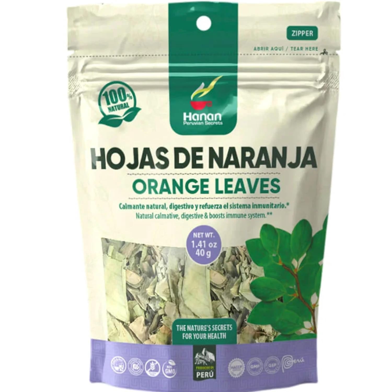 Hanan Pata De Vaca Tea Loose Leaf – 40g (1.4oz) Cow’s Foot Leaves Herbal Tea From Peru, Natural Detox Supplement