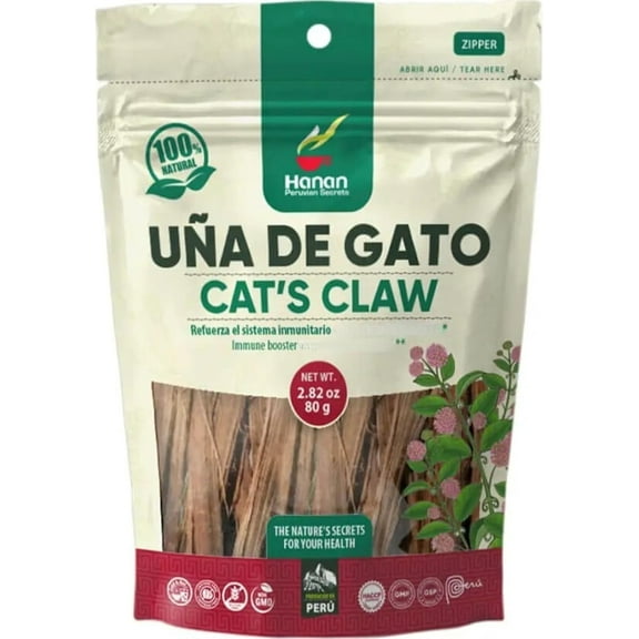 Te de Ua de Gato 80g - Cats Claw Loose Leaf Tea for Joint Support, Mobility & Well-Being, Natural Herbal Tea from Peru (2.82oz) by Hanan
